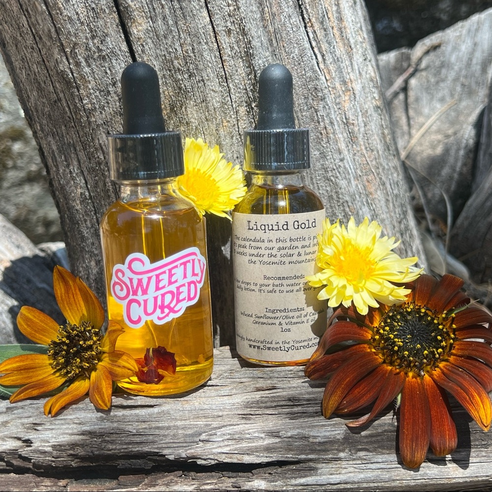 Solar & lunar infused organic Calendula oil